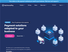 Tablet Screenshot of mychoice2pay.com